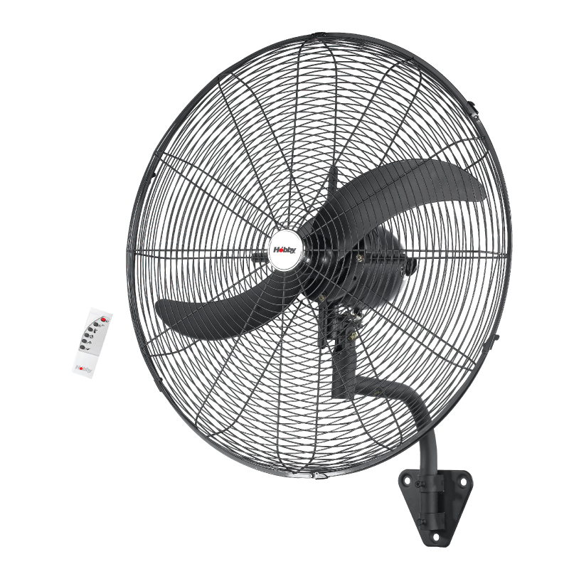 HOBBY HWF-80553 Ανεμιστήρας Τοίχου 200W με Τηλεχειριστήριο Βιομηχανικός 65cm (800553)